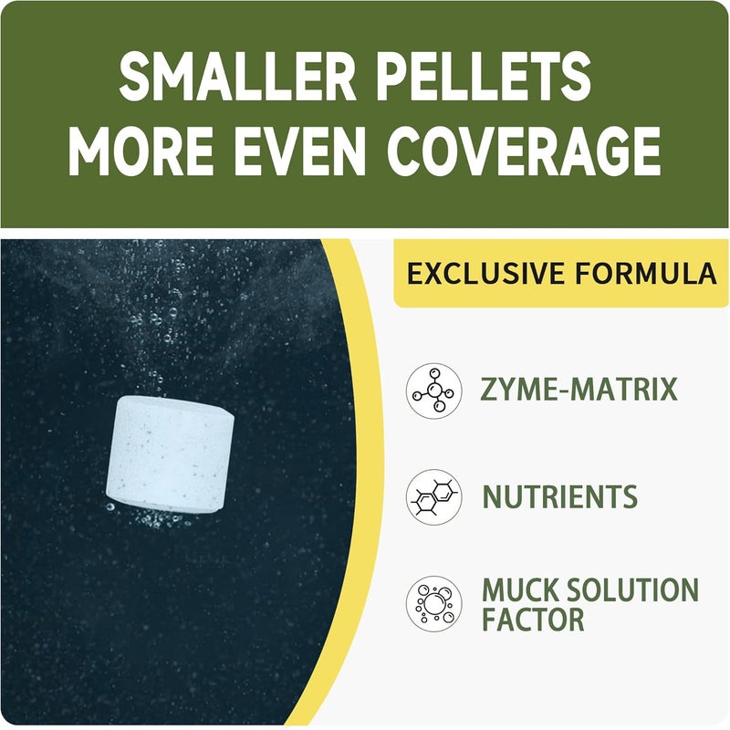 LMJP Muck Reducer - 1LB Natural Sludge Solution Tablets for Ponds & Lakes, Away Muck & Odor Control, Safe for Aquatic Life, Wildlife & Recreation, Treats Up to 6,000 Sq Ft - Image 5